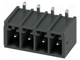 PCB headers, nominal cross section: 1.5 mm2, color: black, n