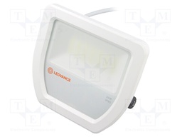 Lamp: LED flood light; 6500(typ)K; IP65; Body: white; 20W; Len: 1m