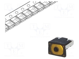 Microswitch TACT; SPST; Pos: 2; 0.02A/15VDC; SMT; none; 1.6N; round