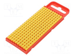 Markers for cables and wires; Label symbol: I; 2÷2.8mm; yellow