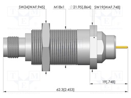 Test needle; screw-in