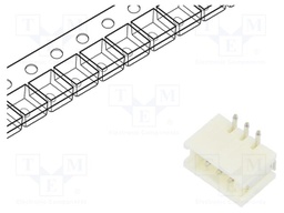 Connector: wire-board; socket; male; PIN: 3; ZH; 1A; 50V; vertical