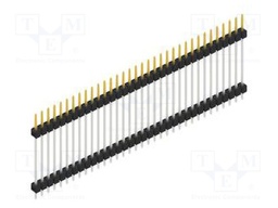 Connector: pin strips; pin header; male; PIN: 34; 2.54mm; THT; 1x34