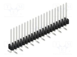 Connector: pin strips; pin header; male; PIN: 21; 1.27mm; SMT; 1x21