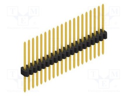 Connector: pin strips; pin header; male; PIN: 20; 1.27mm; THT; 1x20