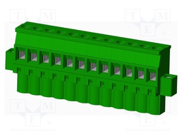 Connector: pluggable terminal block; plug; female; angled 90°