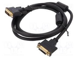 Cable; DVI-D (24+1) socket,DVI-D (24+1) plug; single link