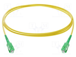 Fiber patch cord; both sides,SCA; 10m; Optical fiber: 9/125um