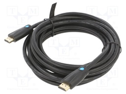 Cable; HDMI 2.0; HDMI plug,both sides; PVC; Len: 5m; black; 30AWG