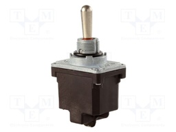 Switch: toggle; Pos: 2; DPDT; (ON)-ON; 6A/230VAC; 18A/28VDC