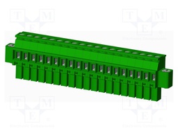 Connector: pluggable terminal block; plug; female; angled 90°