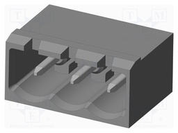 Connector: pluggable terminal block; socket; male; on PCBs