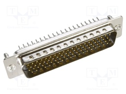 D Sub Connector, HD78, High Density, Plug, 78 Contacts, DD, Solder