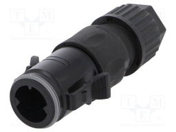 Plug; Connector: circular; CB; male; PIN: 4; w/o contacts; push-pull