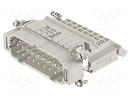 Han E AV 16 Pos. M Insert Term Block Lef