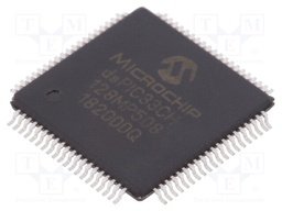 DsPIC microcontroller; SRAM: 20kB; Memory: 128kB; TQFP80; 3÷3.6VDC