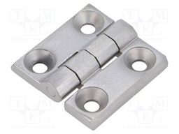 Hinge; Width: 40mm; stainless steel; H: 40mm; Holes no: 4