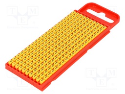 Markers for cables and wires; Label symbol: E; 2÷2.8mm; yellow