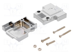Enclosure: for D-Sub connectors; shielded; Locking: screws