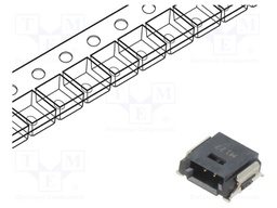 Contact; male; copper alloy; gold-plated; shrouded; SMT; for cable
