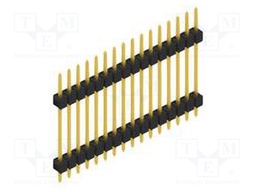 Connector: pin strips; pin header; male; PIN: 16; 2.54mm; THT; 1x16