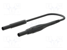 Test lead; 8A; insulated; Urated: 1kV; Len: 2m; black