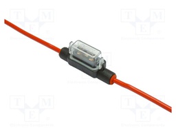 Red; on cable; Leads: leads x2; Fuse acces: fuse holder; Len: 135mm
