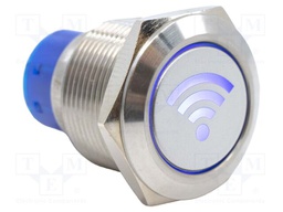 Switch: vandal resistant; DPDT; 3A/250VAC; IP67; ON-ON; blue; 6V