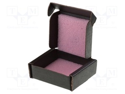 Box with foam lining; ESD; 125x178x38mm; Features: conductive