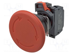 Switch: emergency stop; 22mm; none; 60mm