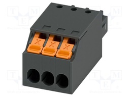 PCB connector, nominal cross section: 1.5 mm2, color: black,