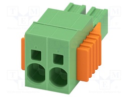 PCB connector, nominal cross section: 6 mm?, color: green, n