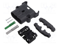 Plug; DC supply; EBC80; male; for cable; crimped; PIN: 6(2+2+2)