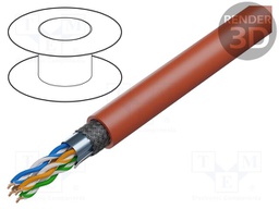 Wire; SF/UTP; industrial Ethernet,outdoor; 5e; solid; Cu; PVC; red