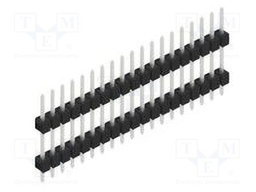 Connector: pin strips; pin header; male; PIN: 19; 2.54mm; THT; 1x19