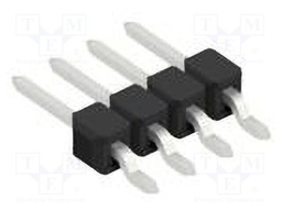 Connector: pin strips; pin header; male; PIN: 4; 2.54mm; SMT; 1x4