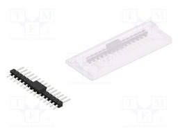 Connector: pin strips; pin header; male; PIN: 15; 2.54mm; SMT; 1x15