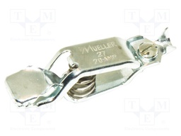 Crocodile clip; 20A; Grip capac: max.15mm; Overall len: 62mm
