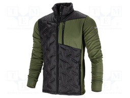 Sweatshirt; Size: XXXL; black-green; furlined,multi use; 260g/m2