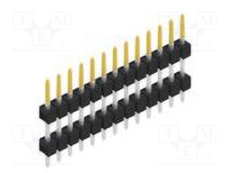 Connector: pin strips; pin header; male; PIN: 13; 2.54mm; THT; 1x13