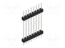 Connector: pin strips; pin header; male; PIN: 8; 2.54mm; THT; 1x8