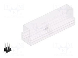 Connector: pin strips; pin header; male; PIN: 4; 2.54mm; SMT; 2x2