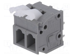 PCB terminal block; straight; 5.08mm; ways: 2; on PCBs; 0.2÷2.5mm2