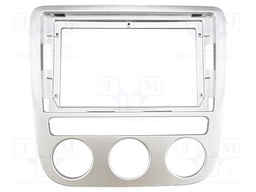Radio frame; VW; silver; 9"