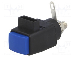 Laboratory clamp; blue; 60VDC; 16A; Contacts: nickel; -25÷90°C
