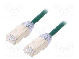 Patch cord; F/UTP,TX6A-28™; 6a; solid; Cu; LSZH; green; Len: 5m