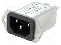 Connector: AC supply; socket; male; 4A; 250VAC; IEC 60320; -25÷85°C