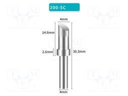 Tip; hoof; 5mm; for soldering station; BK3500