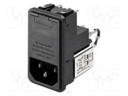 Connector: AC supply; socket; male; 2A; 250VAC; -25÷85°C; 700uH