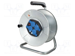 Cable reel; with socket,with brake,with flap,rolled; Sockets: 4